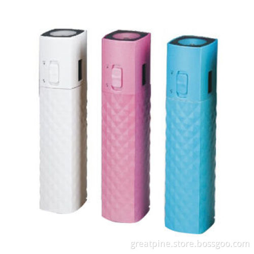 Lipstick Style Power Bank for iPhone/Galaxy/All Android Phone, with 2200mAh Capacity